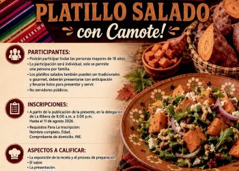 ￼ INVITAN A PARTICIPAR EN EL CONCURSO GASTRONÓMICO DE PLATILLO SALADO CON CAMOTE EN LA RIBERA