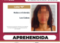 APREHENDE PGJE A IMPUTADA POR ROBO A VIVIENDA EN LOS CABOS