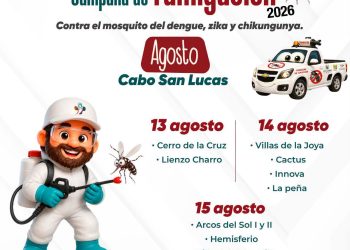 AVANZA AYUNTAMIENTO DE LOS CABOS, EN JORNADAS DE FUMIGACIÓN CONTRA EL DENGUE