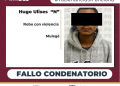 OBTIENE PGJE FALLO CONDENATORIO CONTRA RESPONSABLE DE ROBO CON VIOLENCIA