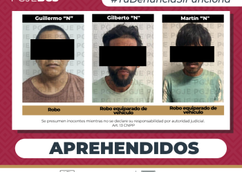 APREHENDE PGJE A 3 HOMBRES RELACIONADOS CON DELITO DE ROBO EN LOS CABOS