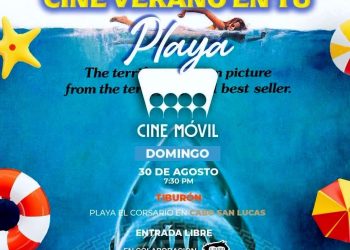 CINE DE VERANO EN TU PLAYA CONCLUIRÁ ESTE DOMINGO CON LA PROYECCIÓN DE “TIBURÓN”EN PLAYA EL CORSARIO