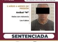 CONDENA DE 5 AÑOS 4 MESES DE PRISIÓN POR ROBO CON VIOLENCIA A UN COMERCIO EN SAN JOSÉ DEL CABO