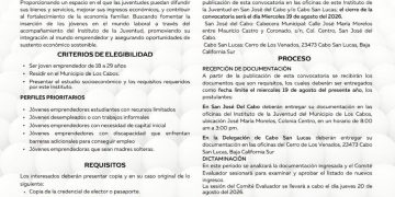 INVITAN A PARTICIPAR EN LA CUARTA EDICIÓN DEL BAZAR JUVENIL EN LOS CABOS
