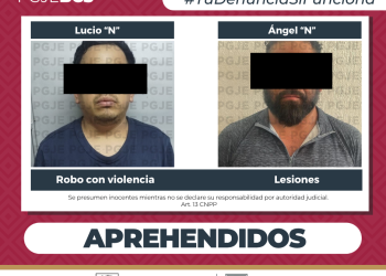APREHENDE PGJE A 2 IMPUTADOS POR DIVERSOS DELITOS