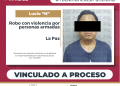 OBTIENE PGJE VINCULACIÓN A PROCESO POR ROBO DE MÁS DE 829 MIL PESOS A CAJERO HSBC EN LA PAZ