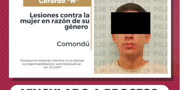 OBTIENE PGJE VINCULACIÓN A PROCESO CONTRA IMPUTADO POR LESIONES COMETIDAS CONTRA LA MUJER EN RAZÓN DE SU GÉNERO