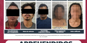 APREHENDE PGJE A 5 PERSONAS POR DIVERSOS DELITOS