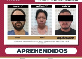 APREHENDE PGJE A 3 PERSONAS POR DIVERSOS DELITOS