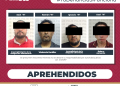 APREHENDE PGJE A 4 HOMBRES POR DIVERSOS DELITOS
