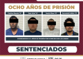 OBTIENE PGJE SENTENCIAN A 8 AÑOS DE PRISIÓN A CUATRO CULPABLES DE HOMICIDIO