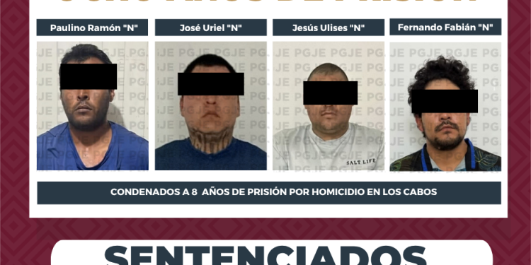 OBTIENE PGJE SENTENCIAN A 8 AÑOS DE PRISIÓN A CUATRO CULPABLES DE HOMICIDIO