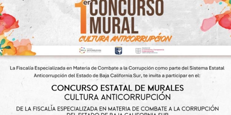 CONVOCA FISCALÍA ANTICORRUPCIÓN A ARTISTAS DE BCS A CONCURSO DE MURALES