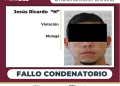 OBTIENE PGJE FALLO CONDENATORIOS CONTRA JESÚS “N” POR VIOLACIÓN