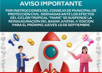 REPROGRAMAN REINAUGURACIÓN DEL BAZAR JUVENIL EN LOS CABOS; SERÁ EL 10 DE SEPTIEMBRE