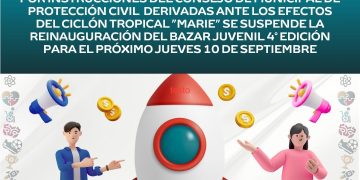 REPROGRAMAN REINAUGURACIÓN DEL BAZAR JUVENIL EN LOS CABOS; SERÁ EL 10 DE SEPTIEMBRE