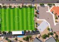 ANUNCIA GOBIERNO DEL ESTADO INVERSIÓN CONJUNTA PARA EMPASTAR EL CAMPO DE FÚTBOL DEL SNTE EN BCS