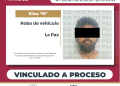 INICIA PGJE PROCESO PENAL CONTRA IMPUTADO POR ROBO DE VEHÍCULO CON VIOLENCIA EN LA PAZ Y QUEDA EN PRISIÓN