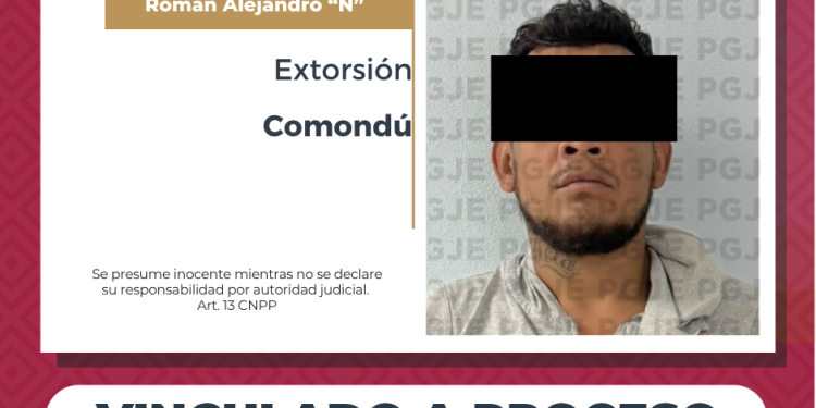 QUEDA EN PRISIÓN PREVENTIVA POR EL DELITO DE EXTORSIÓN