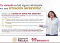 INFONAVIT LLAMA A APLICAR SEGURO DE DAÑOS ANTE EL HURACÁN POLO