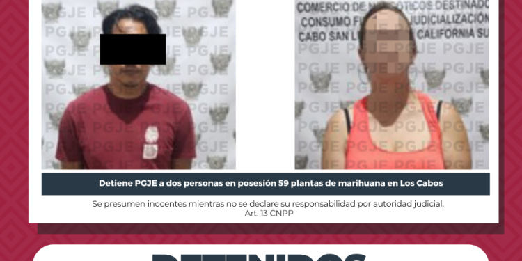 DESMANTELA PGJE LABORATORIO CLANDESTINO EN CABO SAN LUCAS Y DETIENE A DOS PERSONAS