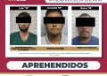 APREHENDE PGJE A 3 HOMBRES RELACIONADOS CON DIVERSOS DELITOS