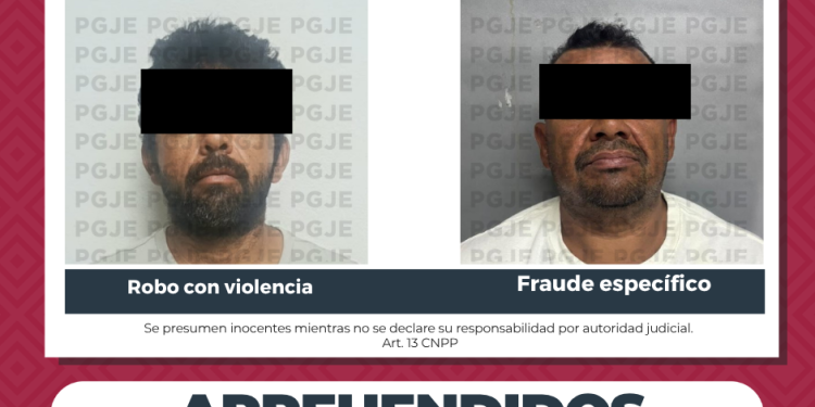 CUMPLIMENTA PGJE 3 ÓRDENES DE APREHENSIÓN CONTRA IMPUTADOS POR DIVERSOS DELITOS